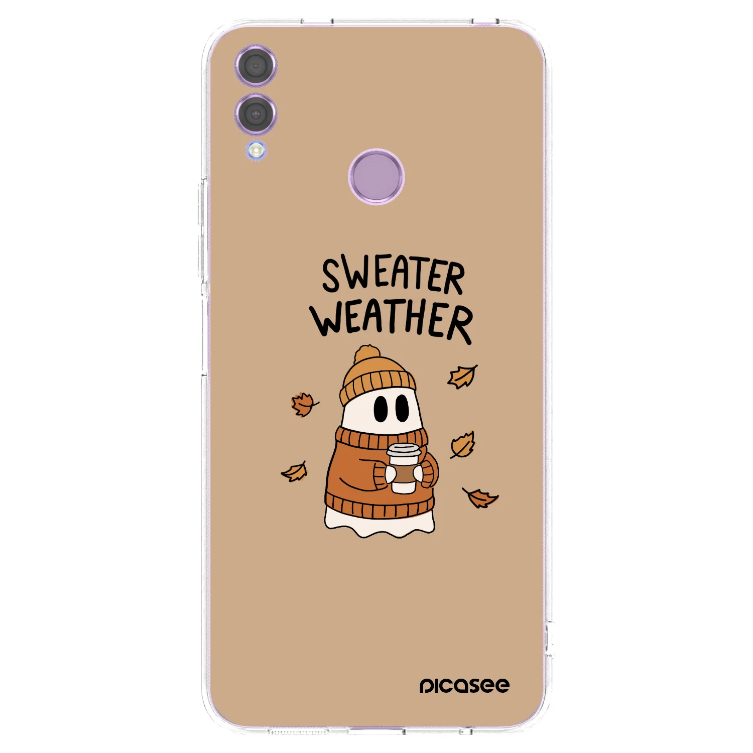 Picasee διαφανής θήκη σιλικόνης Honor 8X - Sweater ghost