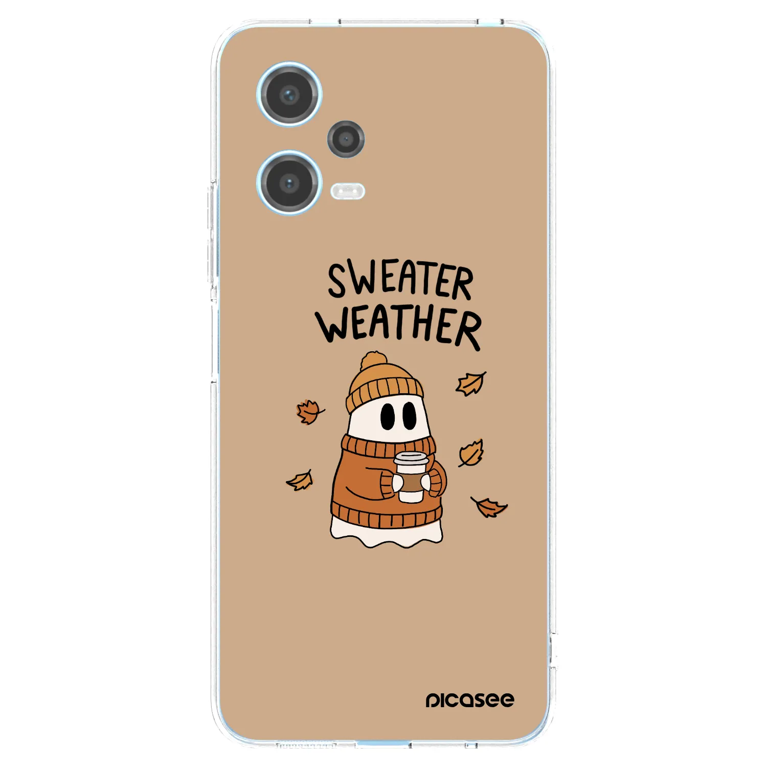 Picasee διαφανής θήκη σιλικόνης Xiaomi Redmi Note 12 5G - Sweater ghost