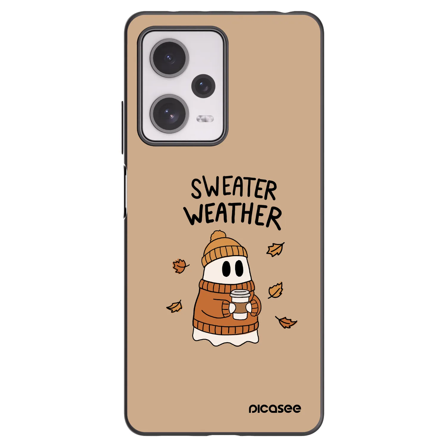 Picasee Μαύρη θήκη σιλικόνης για Xiaomi Redmi Note 12 Pro+ 5G - Sweater ghost