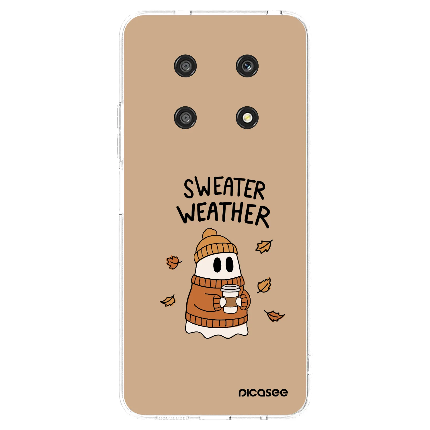 Picasee διαφανής θήκη σιλικόνης Honor Magic4 Lite 5G - Sweater ghost