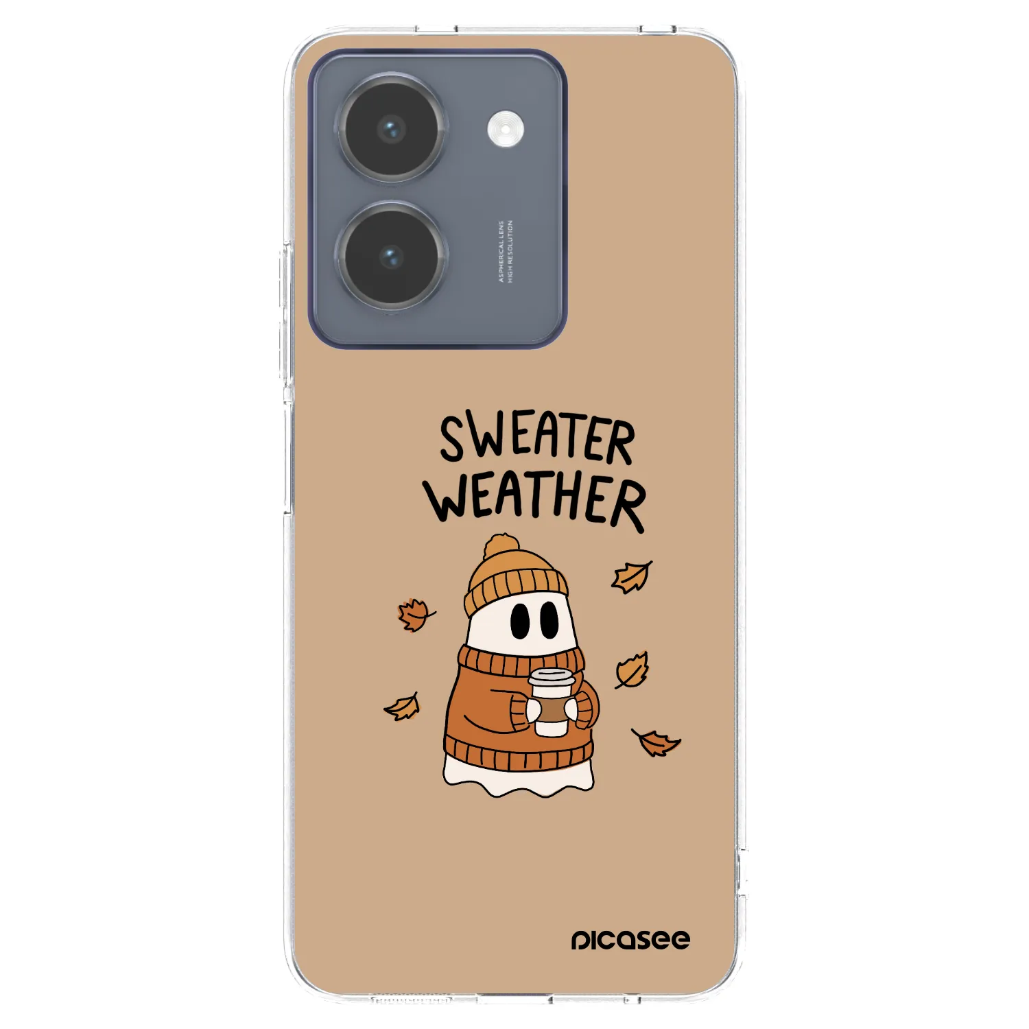 Picasee διαφανής θήκη σιλικόνης Vivo Y36 4G - Sweater ghost