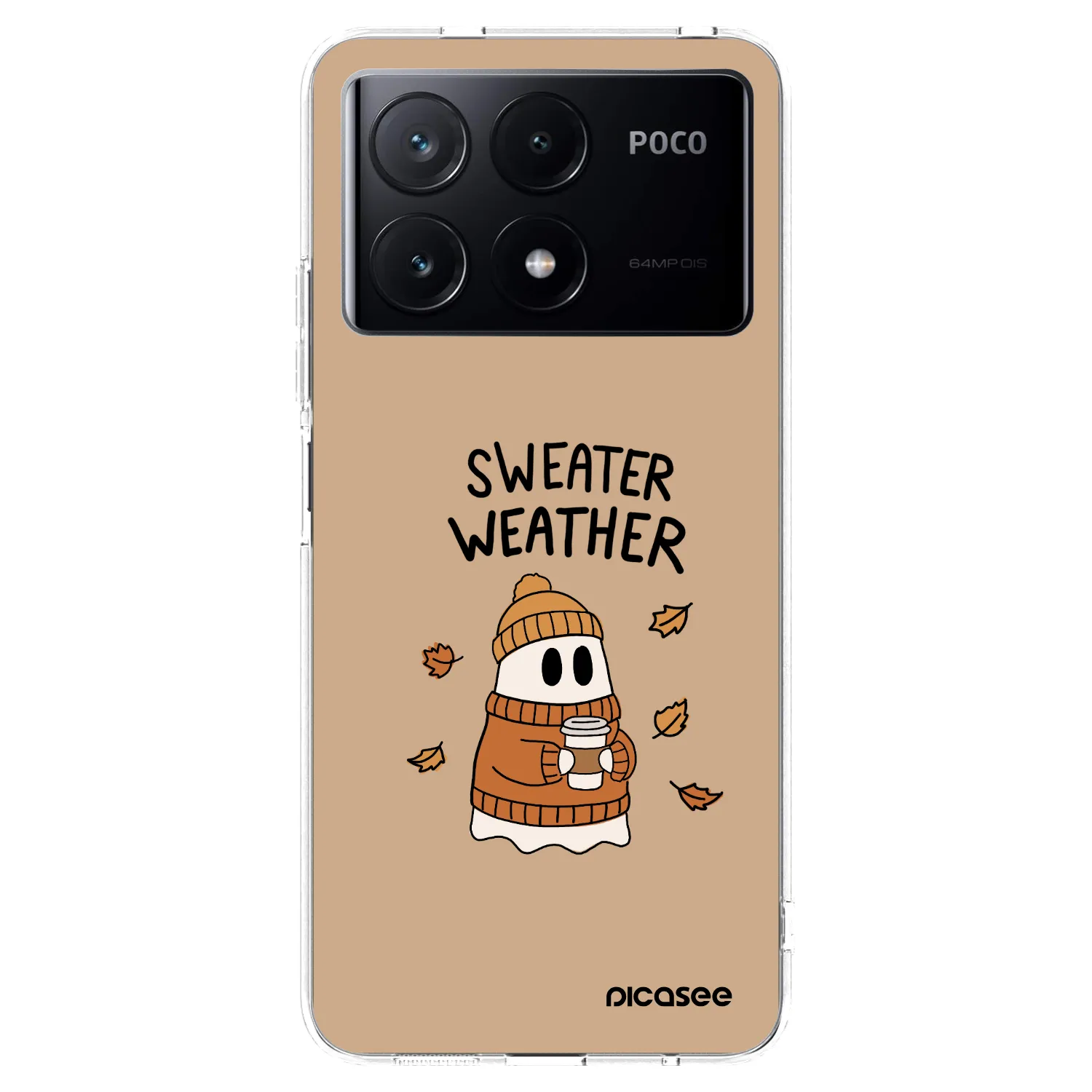 Picasee διαφανής θήκη σιλικόνης Xiaomi Poco X6 Pro - Sweater ghost