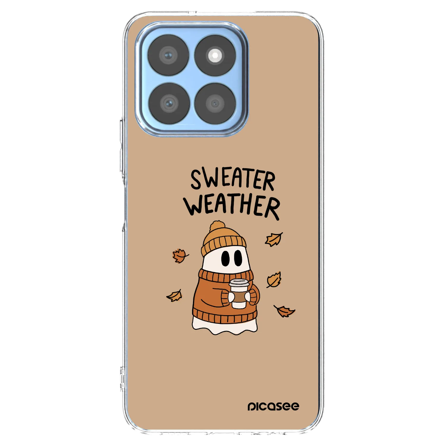 Picasee διαφανής θήκη σιλικόνης Honor X8b - Sweater ghost