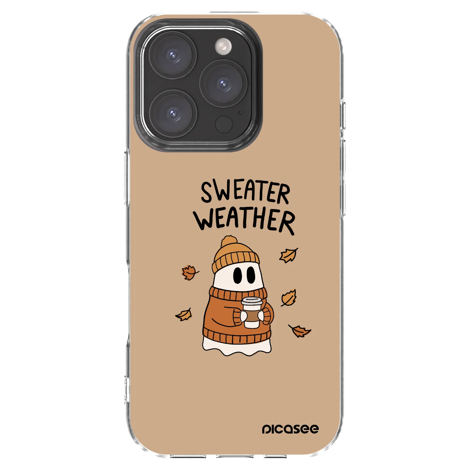 Picasee διαφανής θήκη σιλικόνης Apple iPhone 16 Pro - Sweater ghost