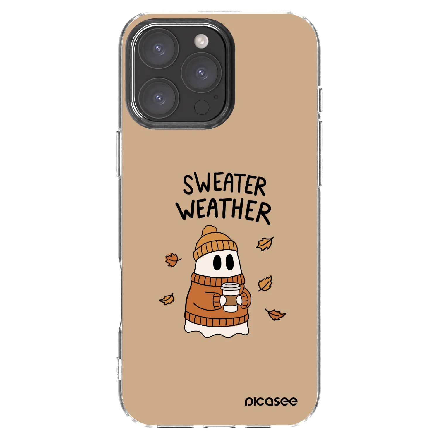 Picasee διαφανής θήκη σιλικόνης Apple iPhone 16 Pro Max - Sweater ghost