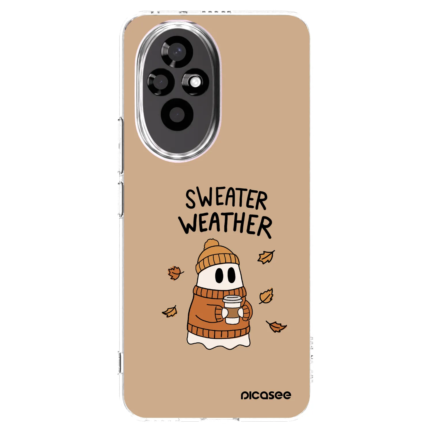 Picasee διαφανής θήκη σιλικόνης Honor 200 Pro 5G - Sweater ghost