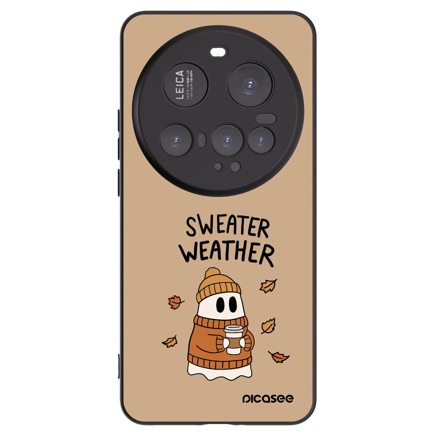 Picasee Μαύρη θήκη σιλικόνης για Xiaomi 15 Ultra - Sweater ghost
