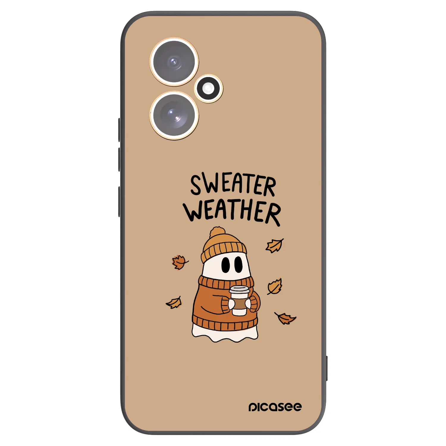 Picasee Μαύρη θήκη σιλικόνης για Honor 400 5G - Sweater ghost