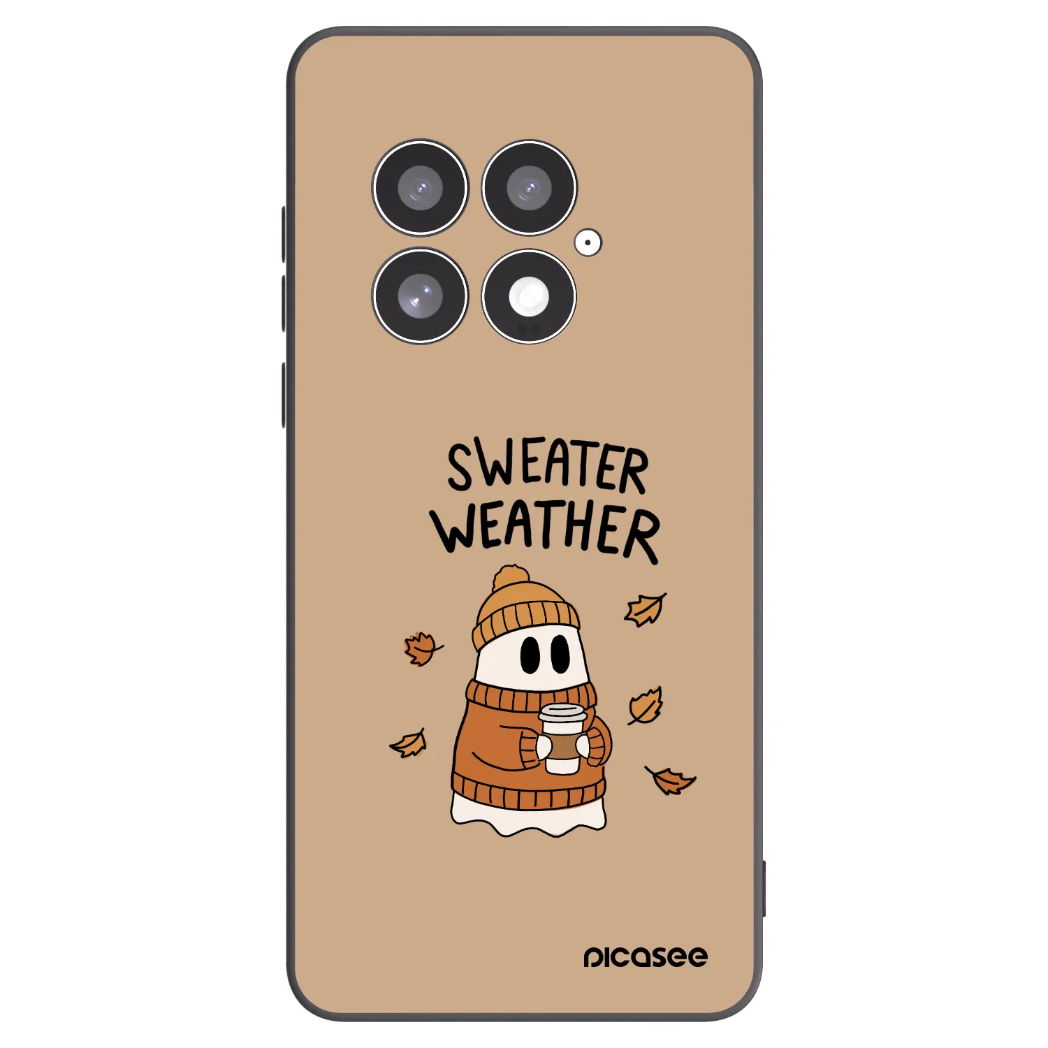 Picasee Μαύρη θήκη σιλικόνης για OnePlus 13 5G - Sweater ghost