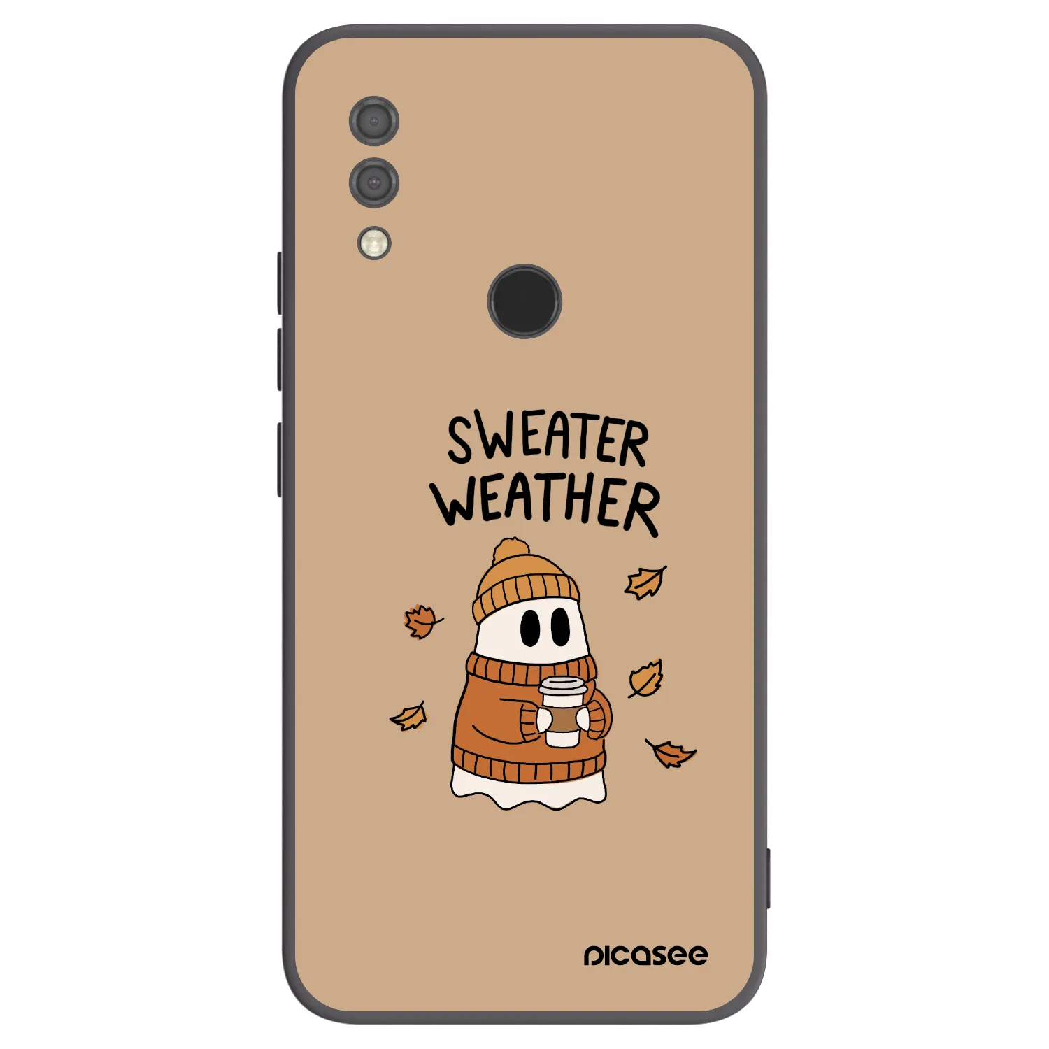 Picasee Μαύρη θήκη σιλικόνης για Xiaomi Redmi 7 - Sweater ghost