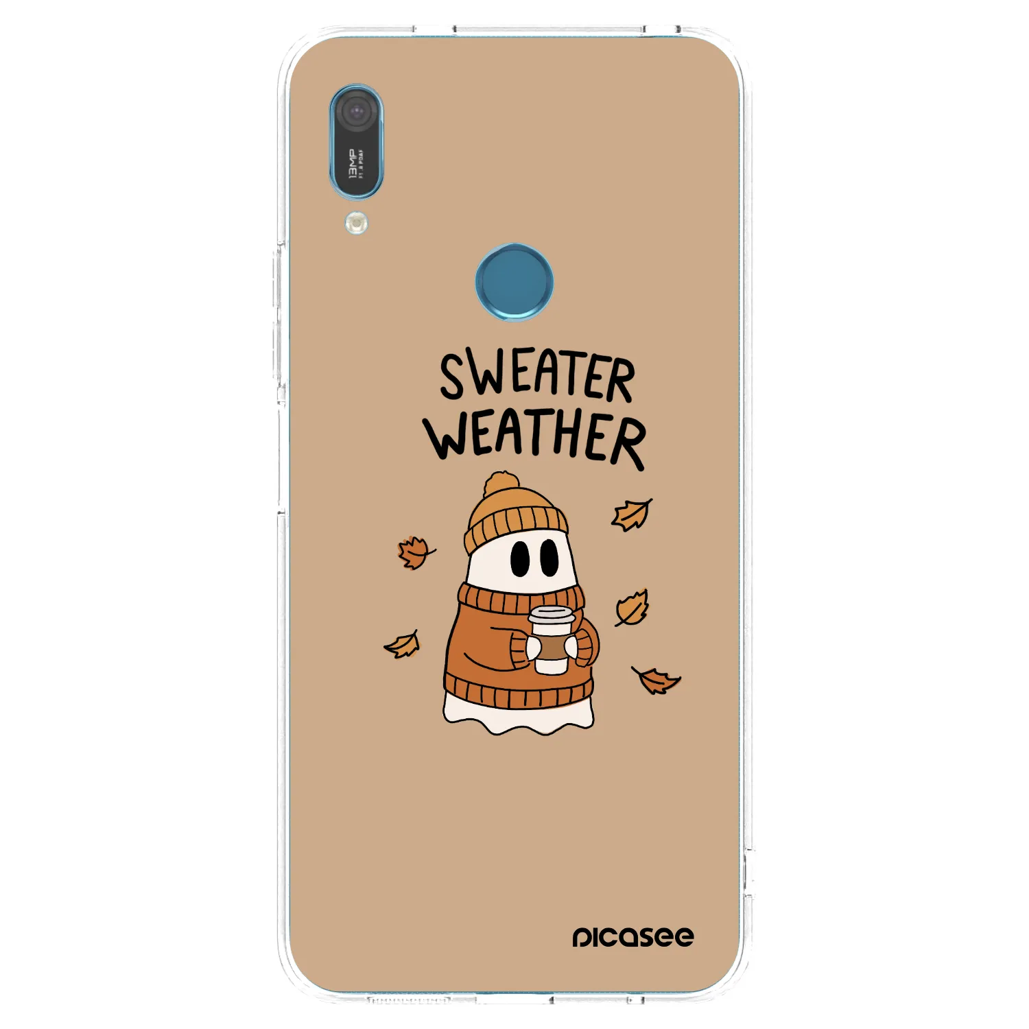 Picasee διαφανής θήκη σιλικόνης Huawei Y6 2019 - Sweater ghost
