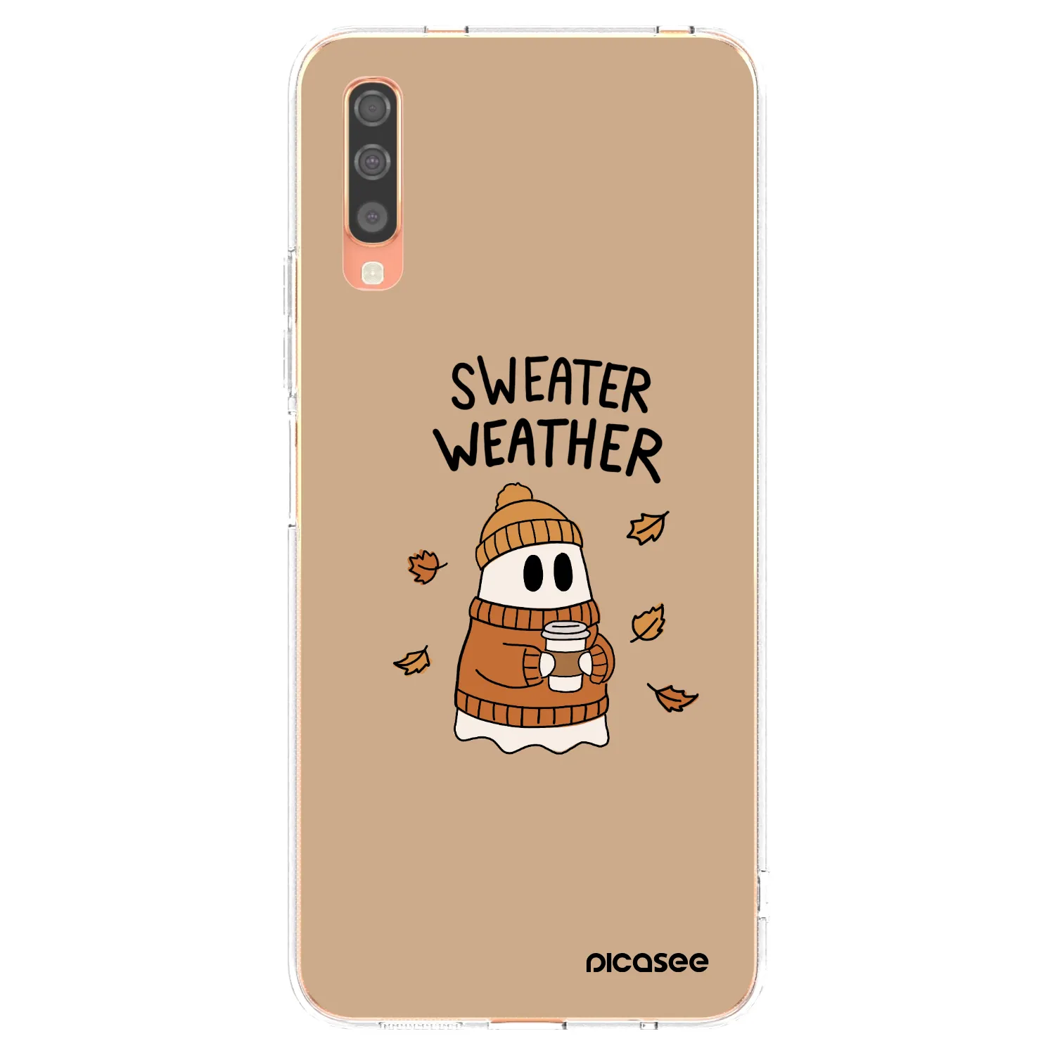 Picasee διαφανής θήκη σιλικόνης Samsung Galaxy A70 A705F - Sweater ghost