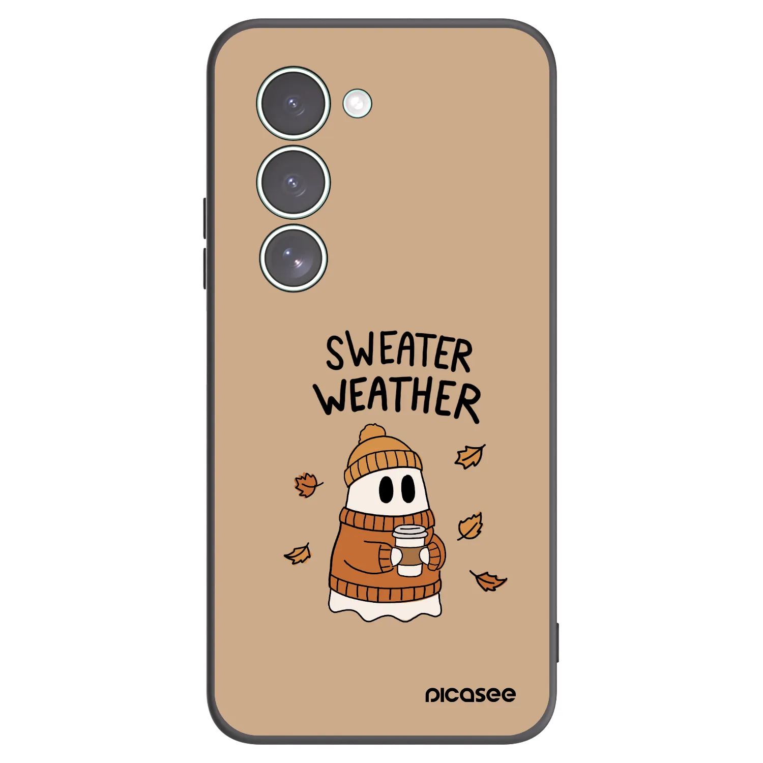 Picasee Μαύρη θήκη σιλικόνης για Xiaomi Redmi 15 5G - Sweater ghost