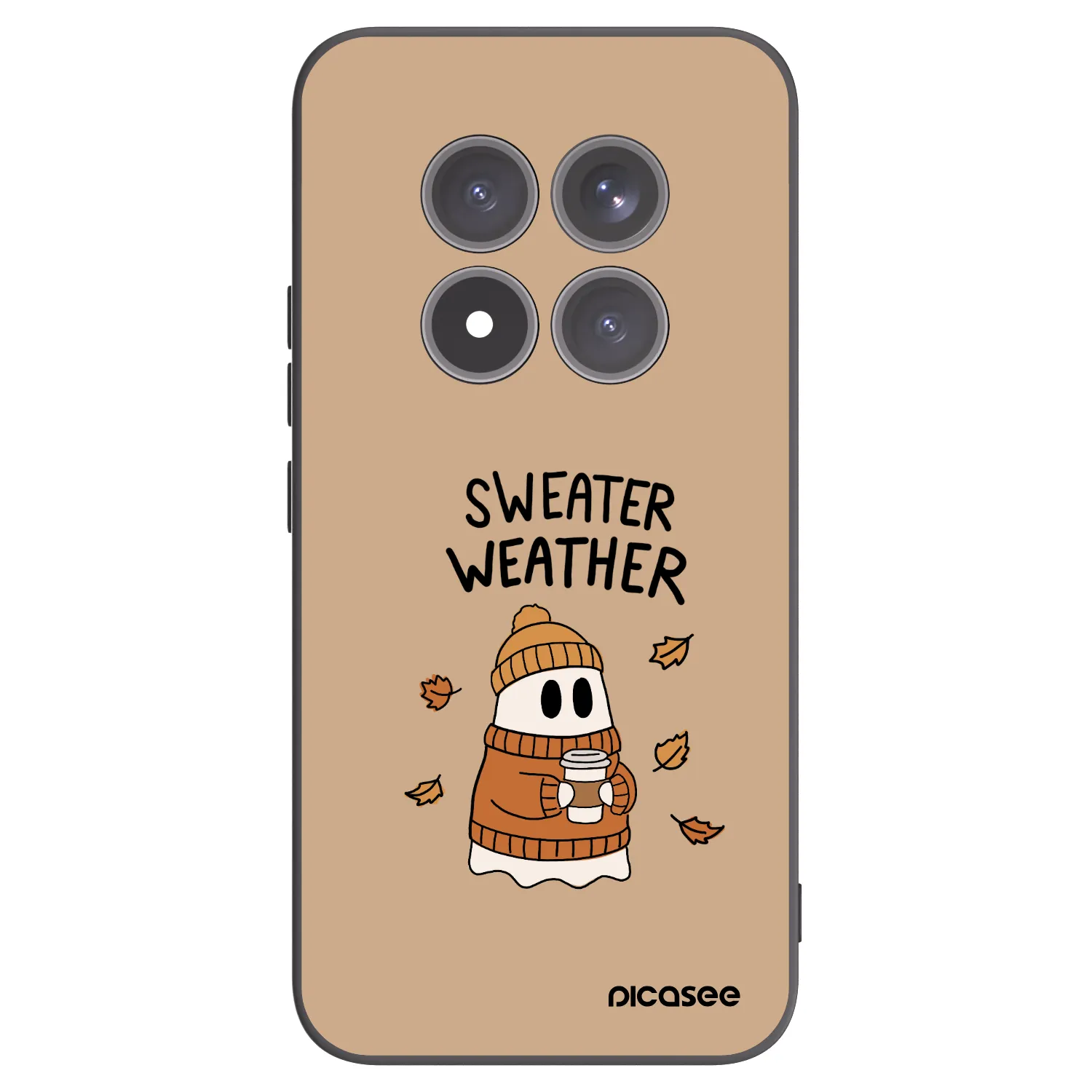 Picasee Μαύρη θήκη σιλικόνης για Xiaomi Redmi Note 15 Pro+ - Sweater ghost
