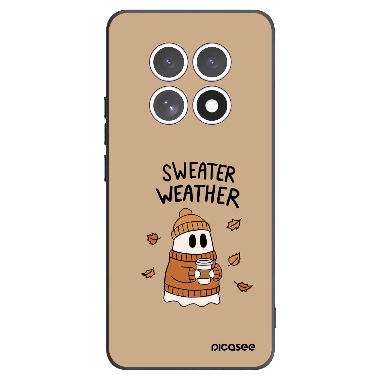 Picasee Μαύρη θήκη σιλικόνης για Xiaomi Redmi Note 15 4G - Sweater ghost
