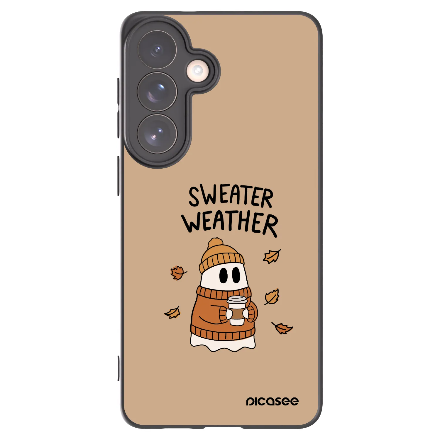 Picasee Μαύρη θήκη σιλικόνης για Samsung Galaxy S26+ - Sweater ghost