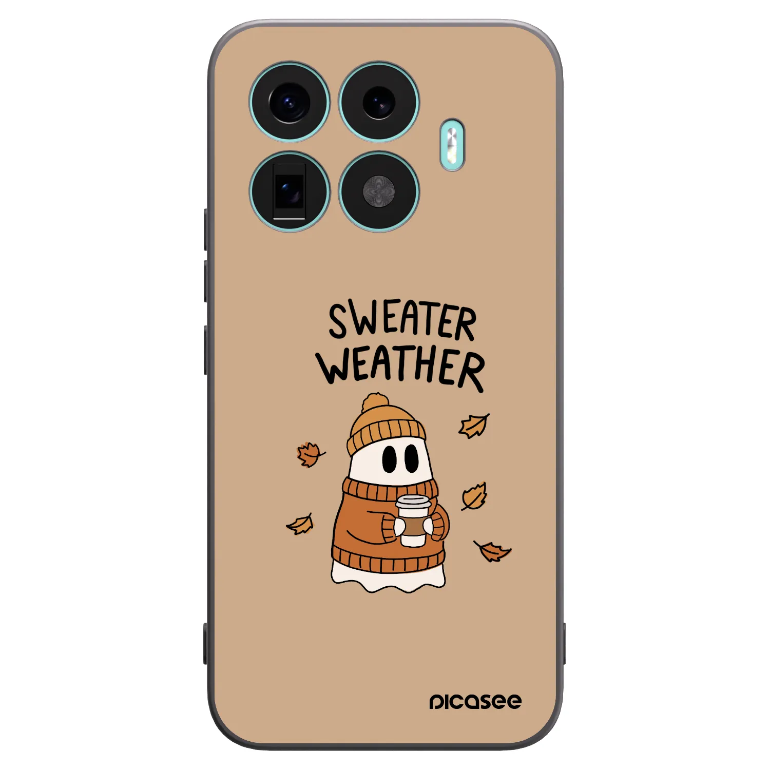 Picasee Μαύρη θήκη σιλικόνης για Xiaomi 17T Pro - Sweater ghost