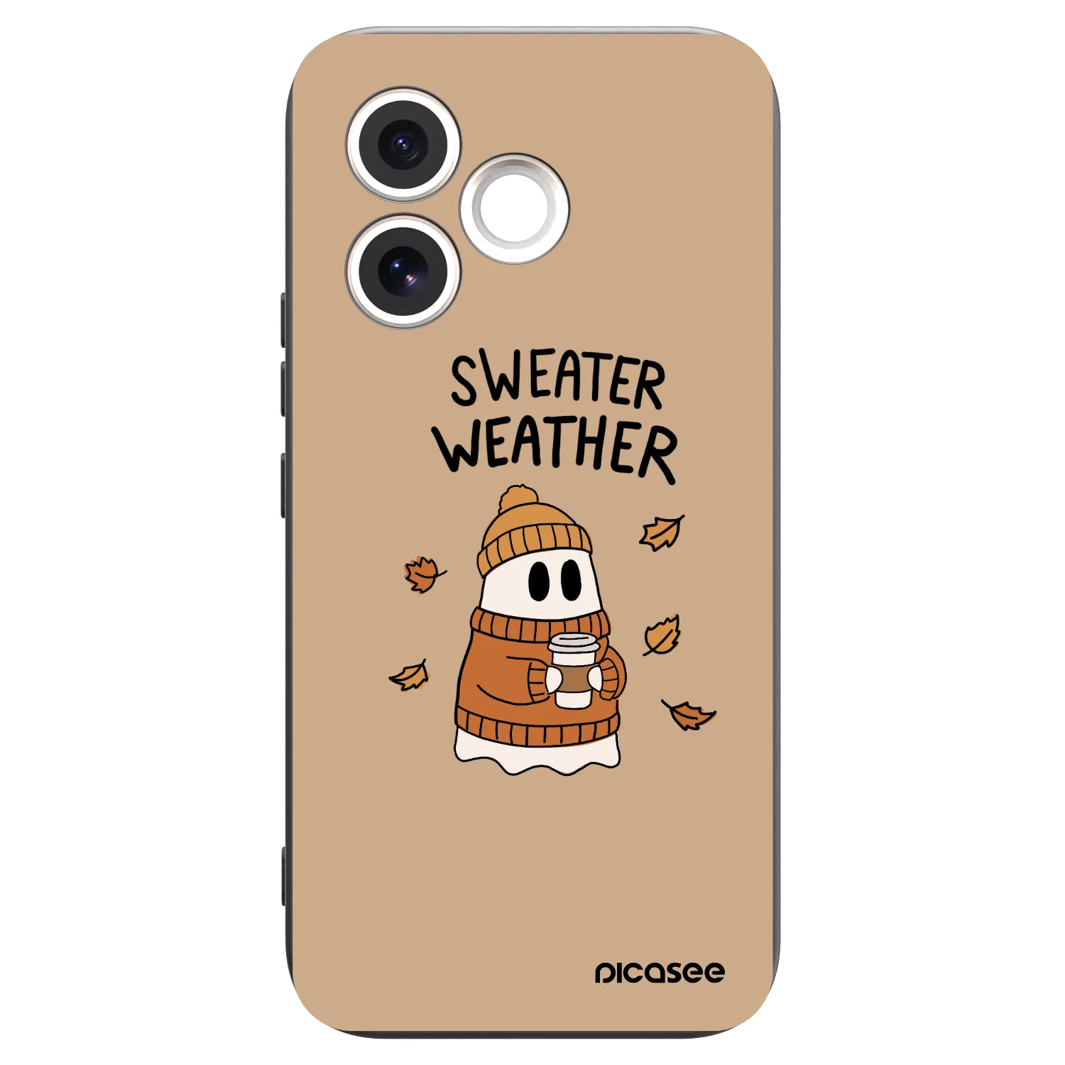 Picasee Μαύρη θήκη σιλικόνης για Honor 600 Lite - Sweater ghost
