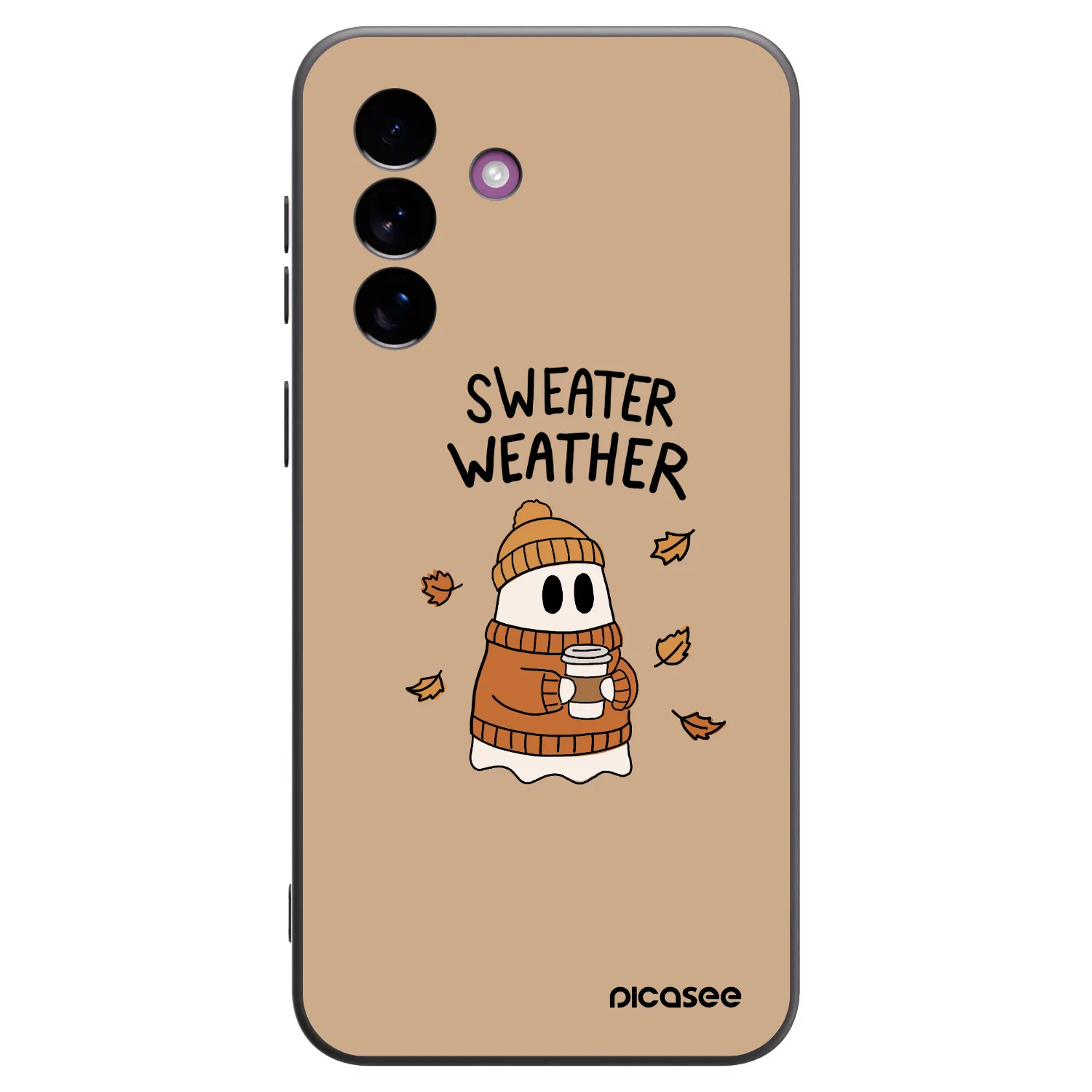 Picasee Μαύρη θήκη σιλικόνης για Samsung Galaxy A37 - Sweater ghost