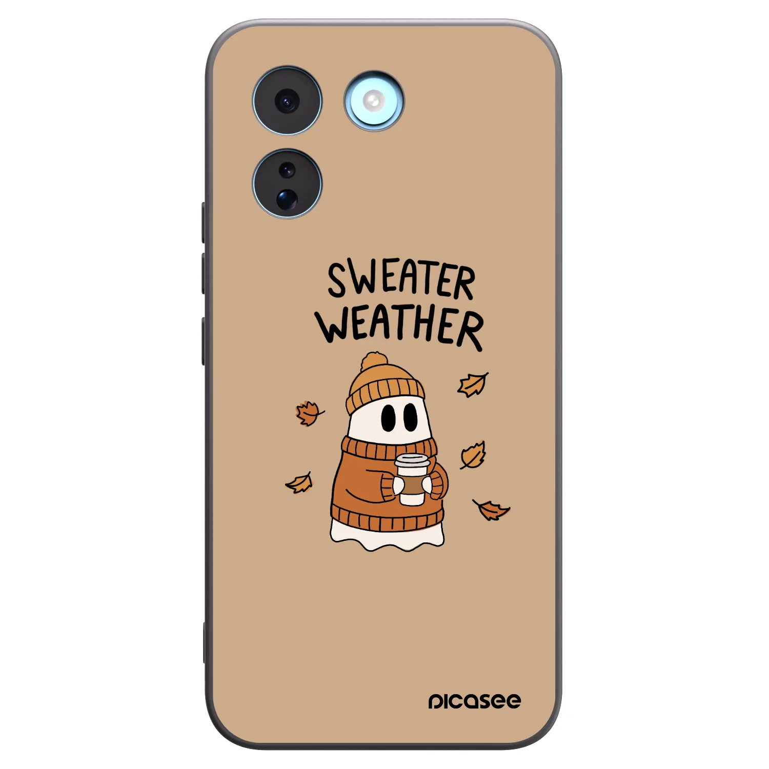 Picasee Μαύρη θήκη σιλικόνης για Xiaomi Redmi Note 17 Pro MAX 5G - Sweater ghost