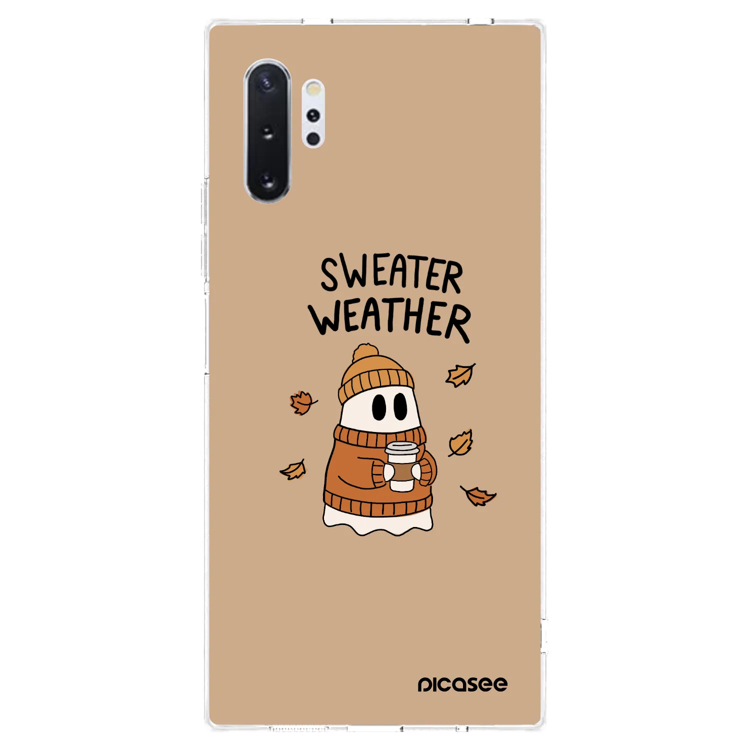 Picasee διαφανής θήκη σιλικόνης Samsung Galaxy Note 10+ N975F - Sweater ghost