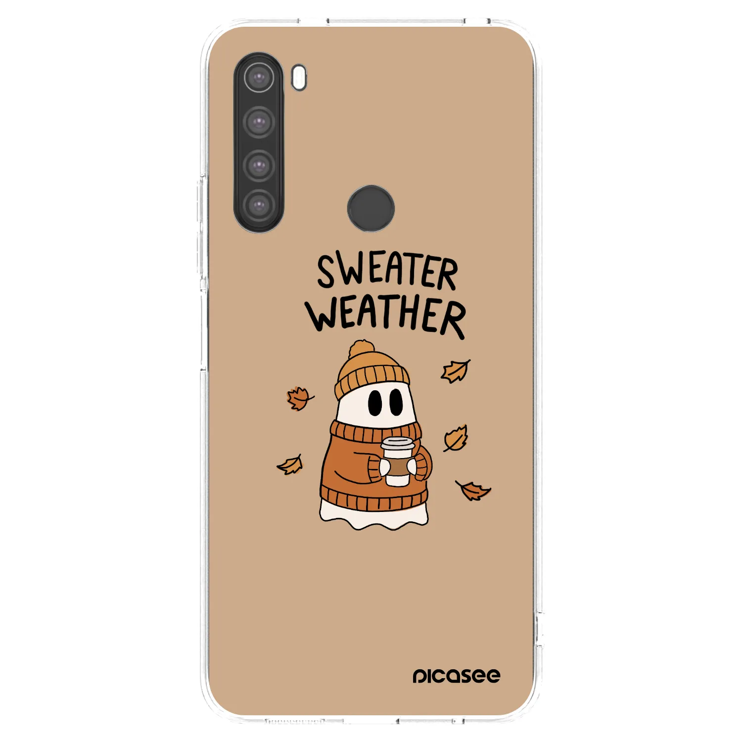 Picasee διαφανής θήκη σιλικόνης Xiaomi Redmi Note 8 - Sweater ghost