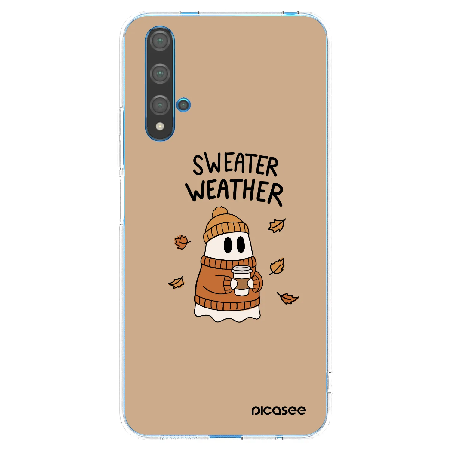 Picasee διαφανής θήκη σιλικόνης Huawei Nova 5T - Sweater ghost