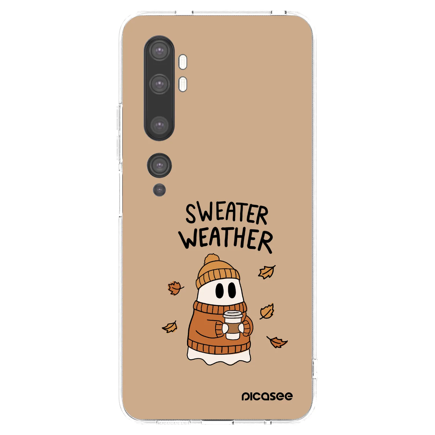 Picasee διαφανής θήκη σιλικόνης Xiaomi Mi Note 10 (Pro) - Sweater ghost