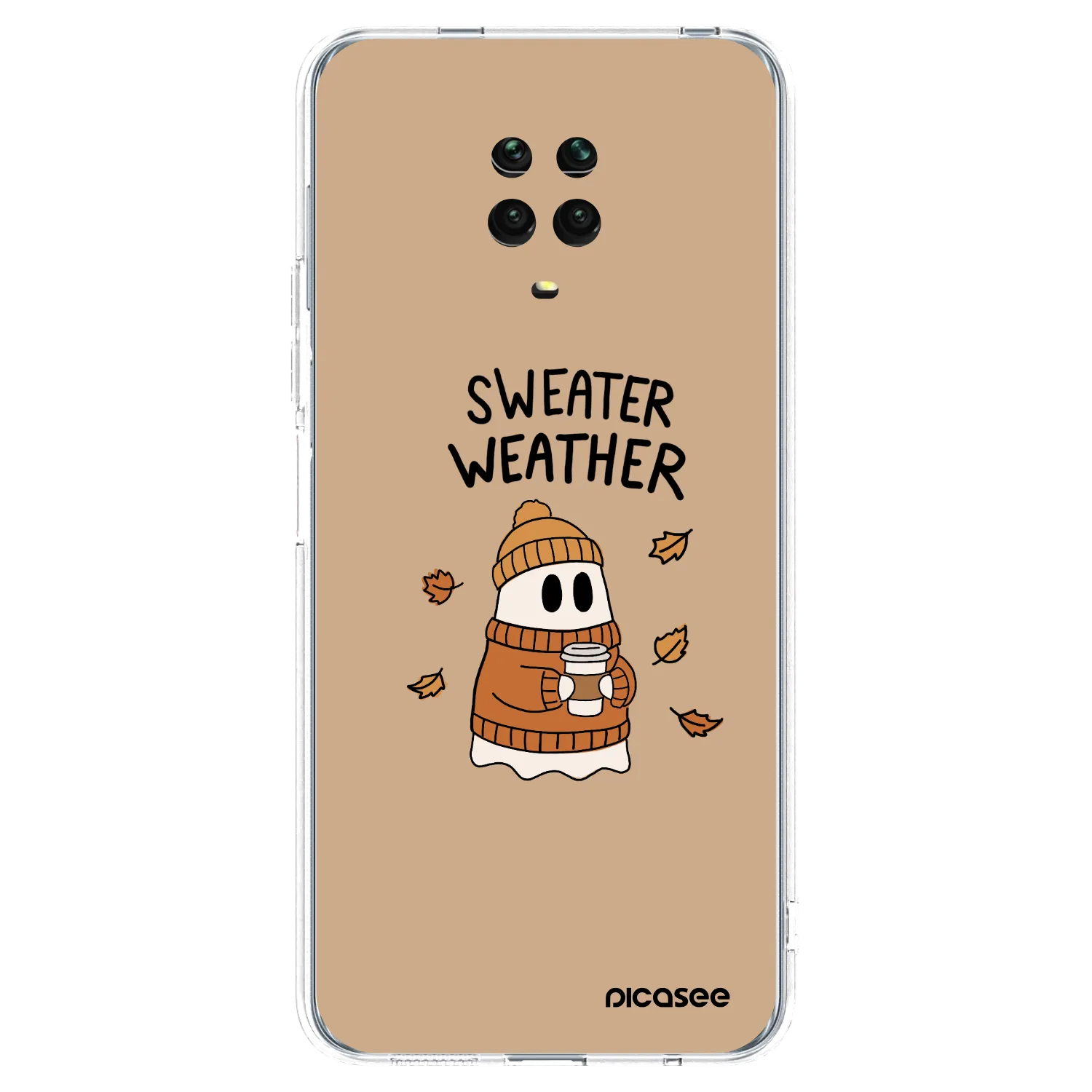 Picasee διαφανής θήκη σιλικόνης Xiaomi Redmi Note 9 Pro - Sweater ghost