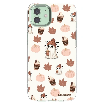 Picasee διαφανής θήκη σιλικόνης Apple iPhone 12 - Pumpkin spice
