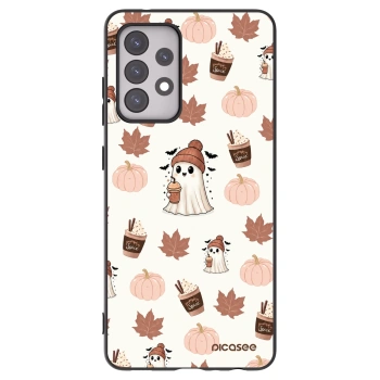 Picasee Μαύρη θήκη σιλικόνης για Samsung Galaxy A52 5G A525F - Pumpkin spice