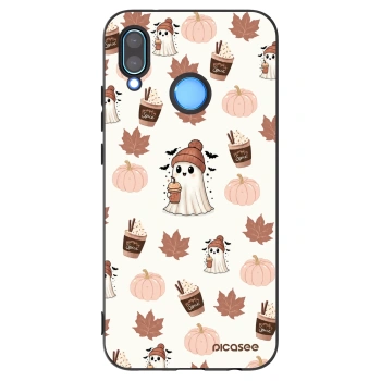 Picasee Μαύρη θήκη σιλικόνης για Huawei P20 Lite - Pumpkin spice