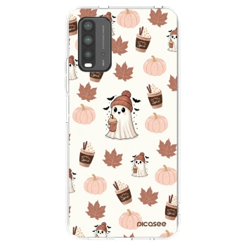 Picasee Μαύρη θήκη σιλικόνης για Xiaomi Redmi 9T - Pumpkin spice