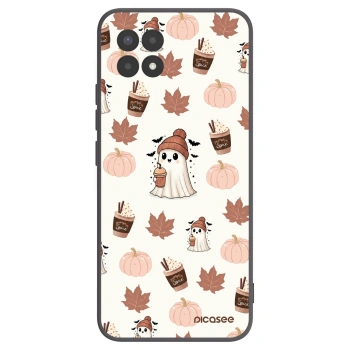 Picasee Μαύρη θήκη σιλικόνης για Realme 8i - Pumpkin spice