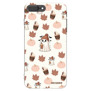 Picasee διαφανής θήκη σιλικόνης Apple iPhone 7 Plus - Pumpkin spice