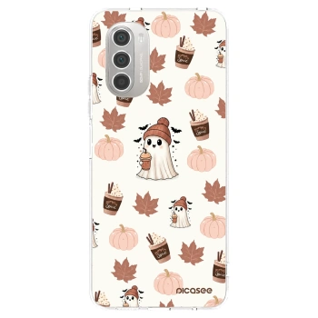 Picasee διαφανής θήκη σιλικόνης Motorola Moto G51 - Pumpkin spice