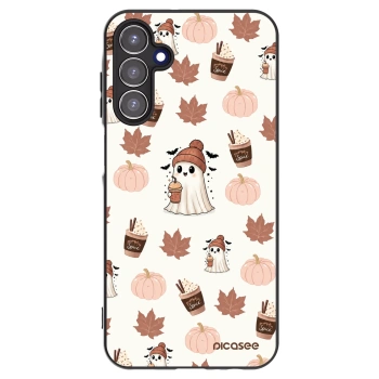 Picasee Μαύρη θήκη σιλικόνης για Samsung Galaxy A15 A156B 5G - Pumpkin spice