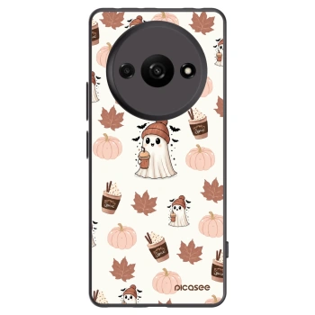 Picasee Μαύρη θήκη σιλικόνης για Xiaomi Redmi A3 - Pumpkin spice