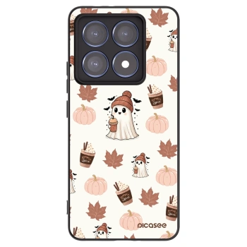 Picasee Μαύρη θήκη σιλικόνης για Xiaomi 14T Pro - Pumpkin spice