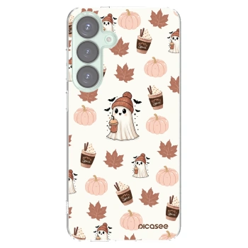 Picasee διαφανής θήκη σιλικόνης Samsung Galaxy S25+ 5G - Pumpkin spice