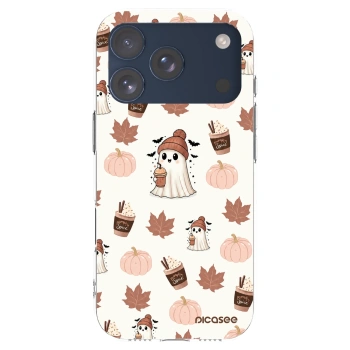 Picasee διαφανής θήκη σιλικόνης Apple iPhone 17 Pro - Pumpkin spice