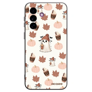 Picasee Μαύρη θήκη σιλικόνης για Samsung Galaxy A37 - Pumpkin spice