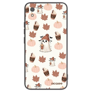 Picasee Μαύρη θήκη σιλικόνης για Xiaomi Redmi 7A - Pumpkin spice
