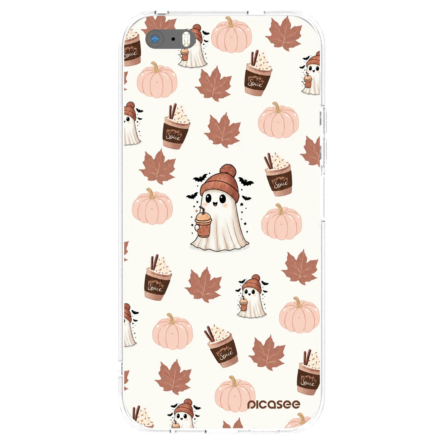 Picasee διαφανής θήκη σιλικόνης Apple iPhone 5/5S/SE - Pumpkin spice