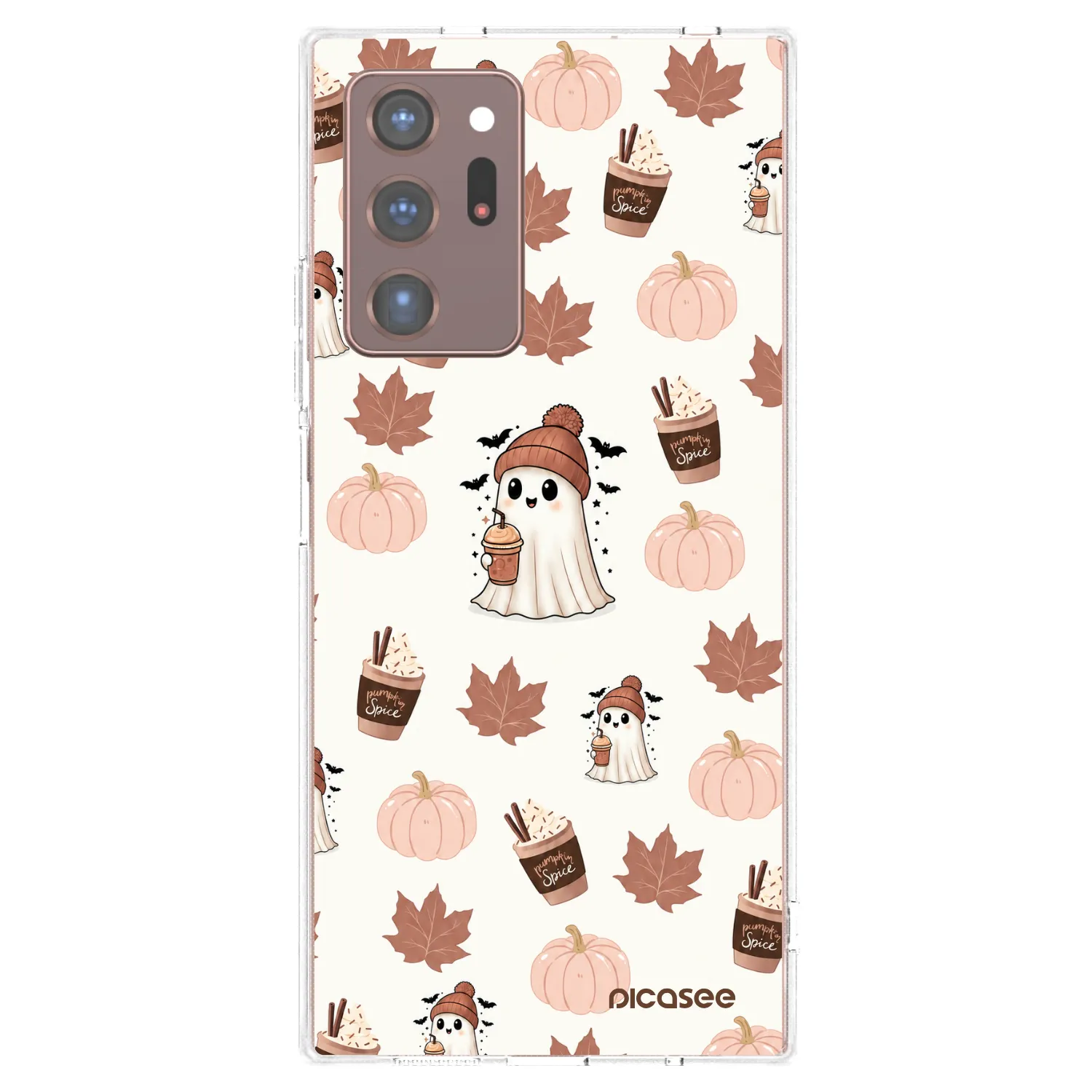 Picasee διαφανής θήκη σιλικόνης Samsung Galaxy Note 20 Ultra - Pumpkin spice