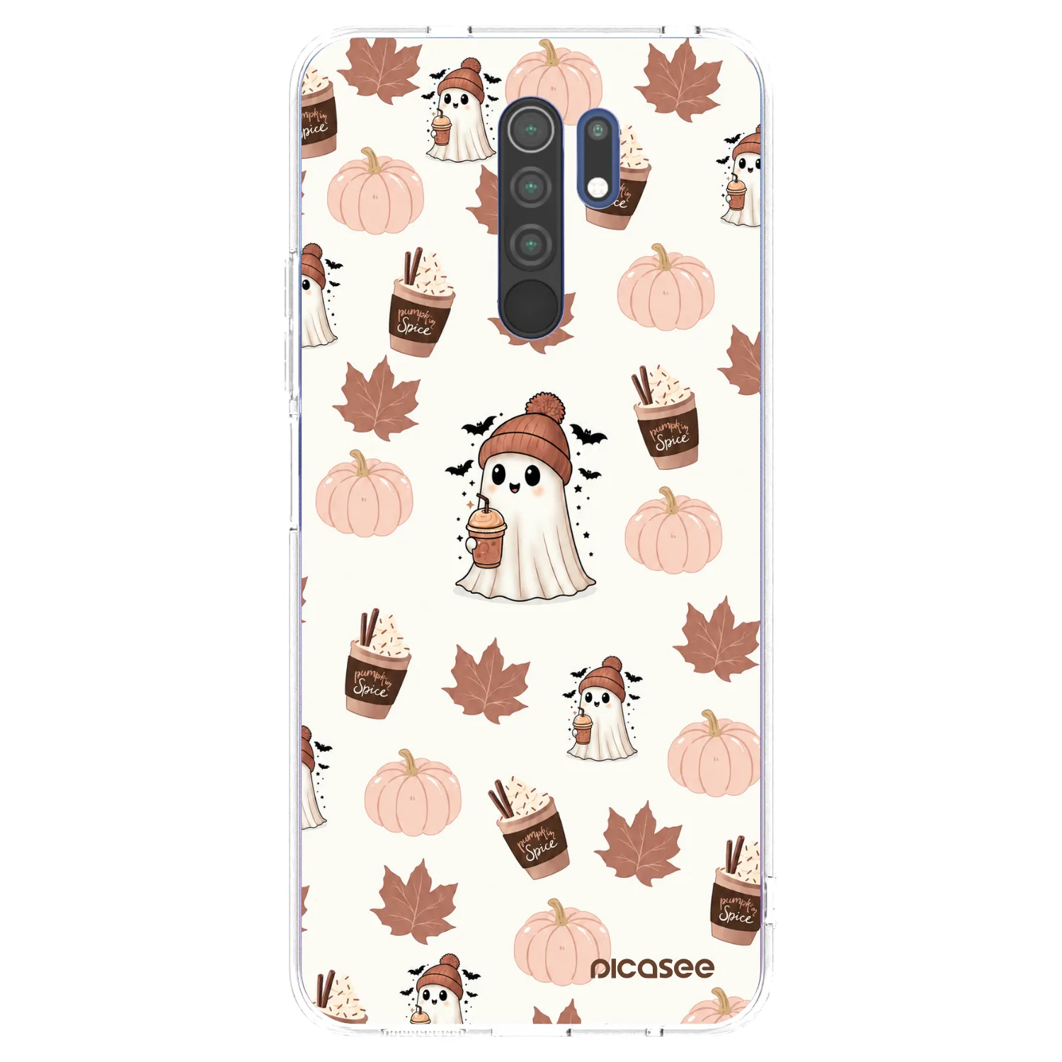Picasee διαφανής θήκη σιλικόνης Xiaomi Redmi 9 - Pumpkin spice