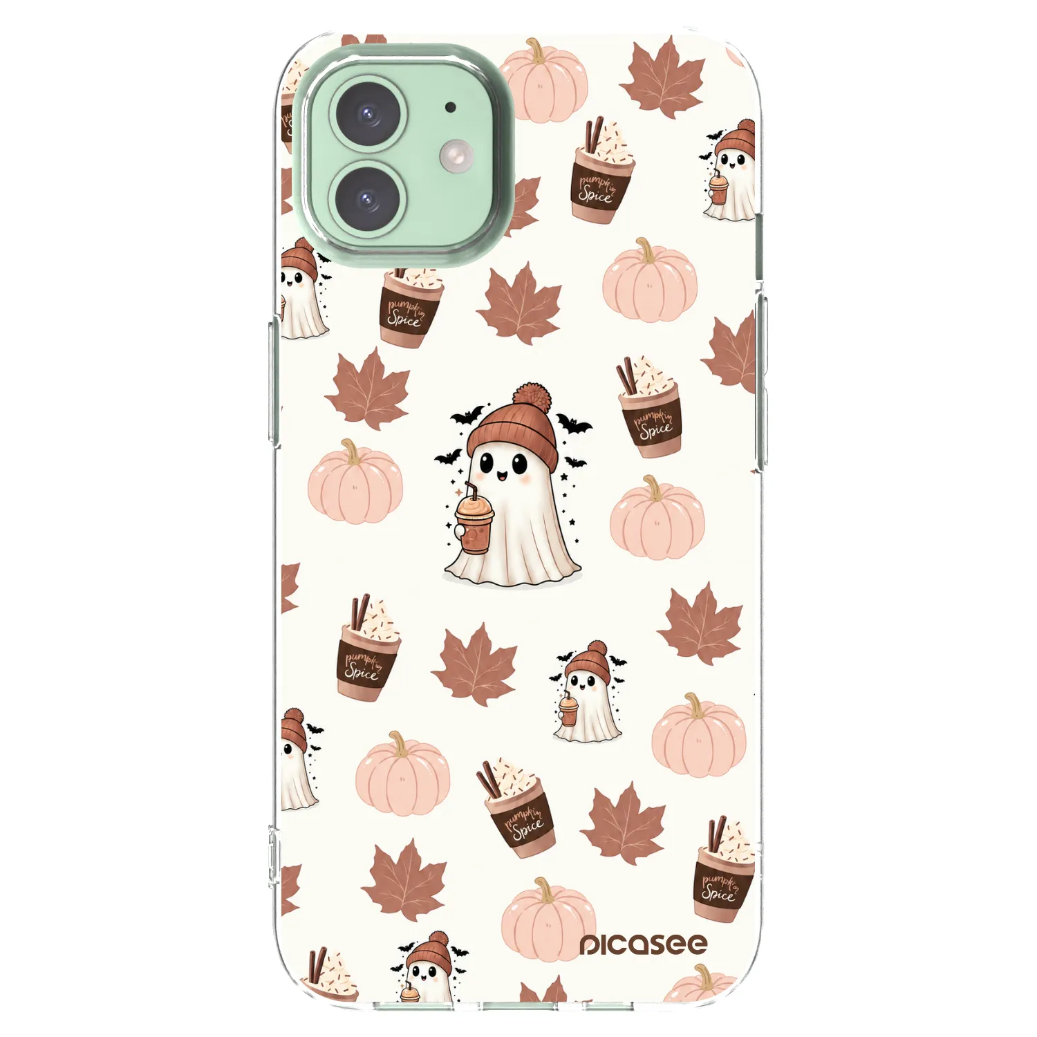 Picasee διαφανής θήκη σιλικόνης Apple iPhone 12 - Pumpkin spice