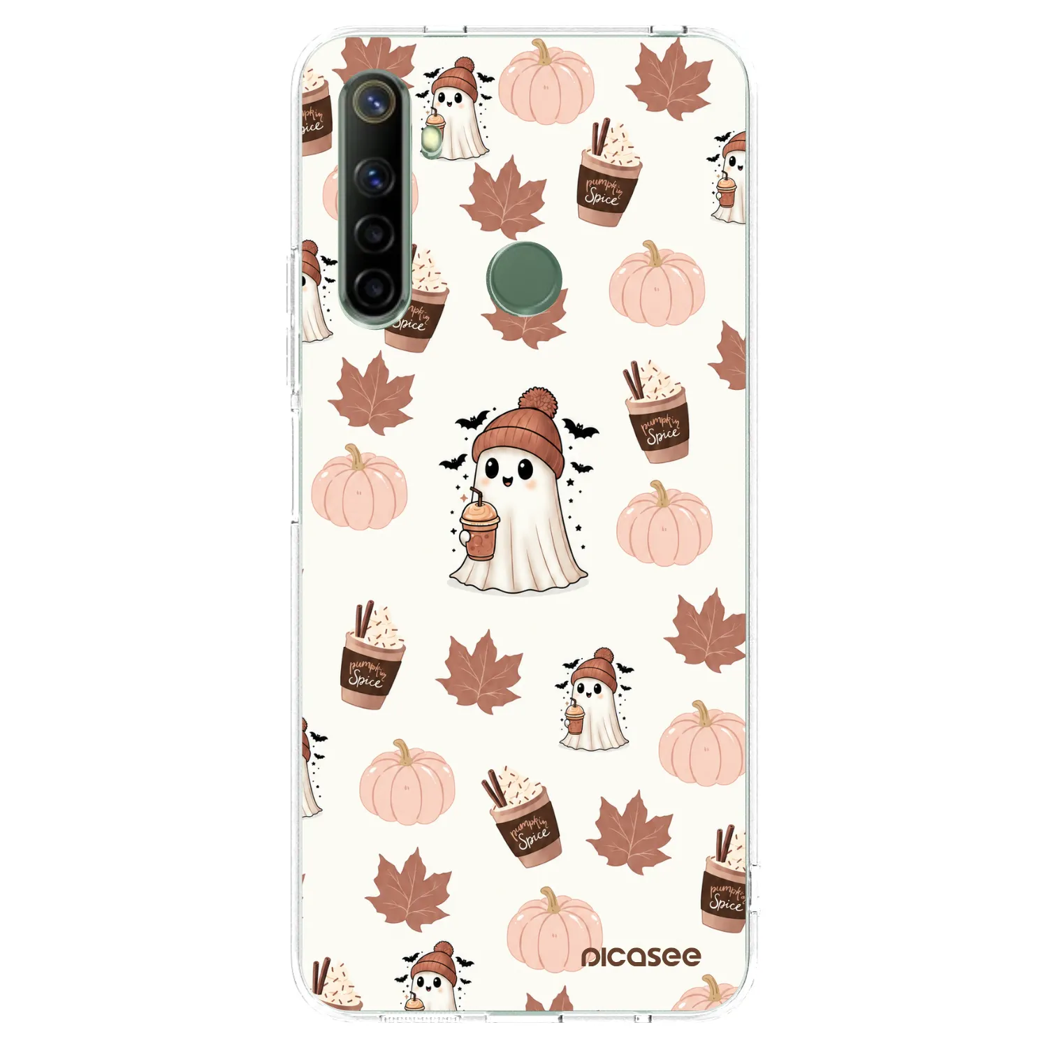Picasee διαφανής θήκη σιλικόνης Realme 6i - Pumpkin spice