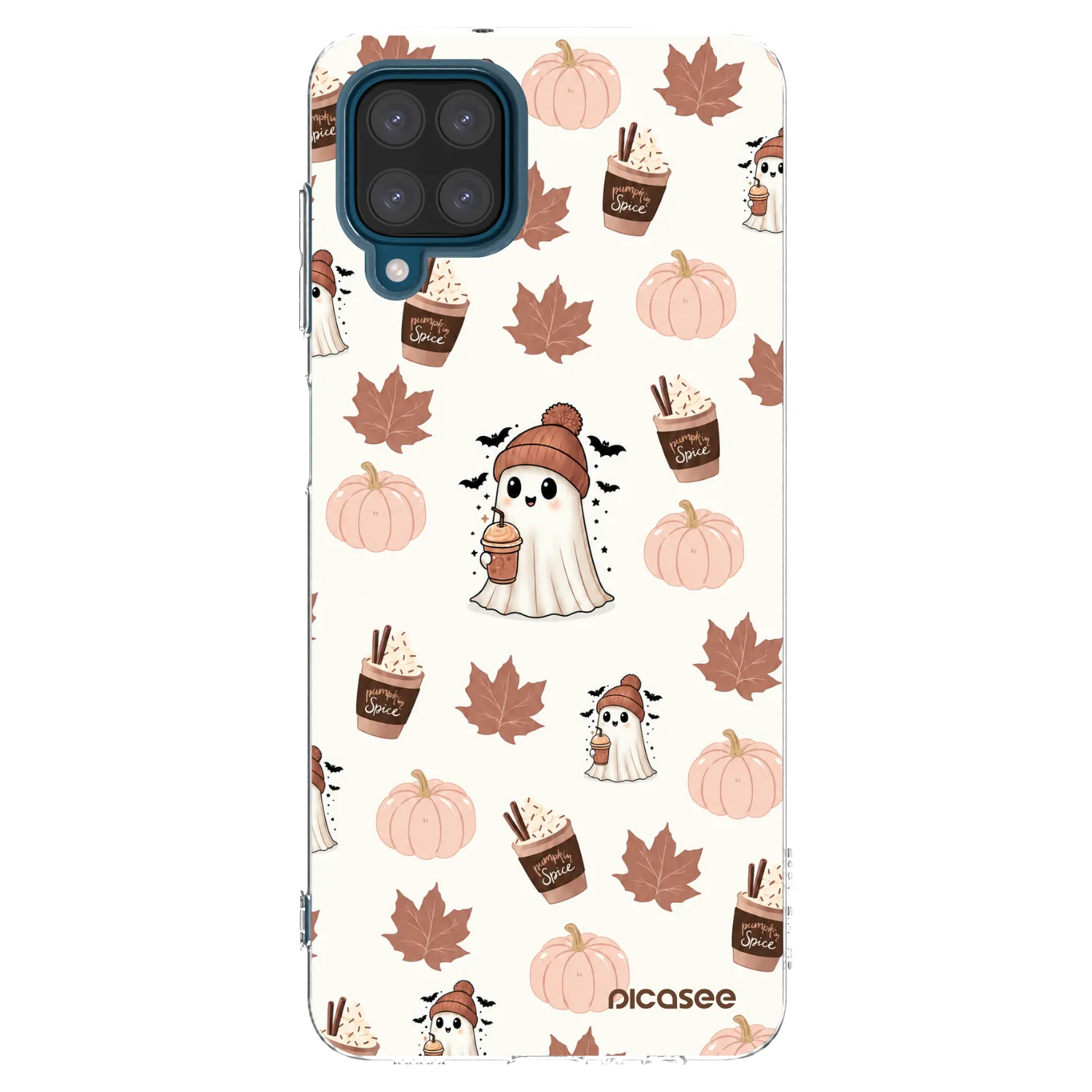 Picasee διαφανής θήκη σιλικόνης Samsung Galaxy A12 A125F - Pumpkin spice