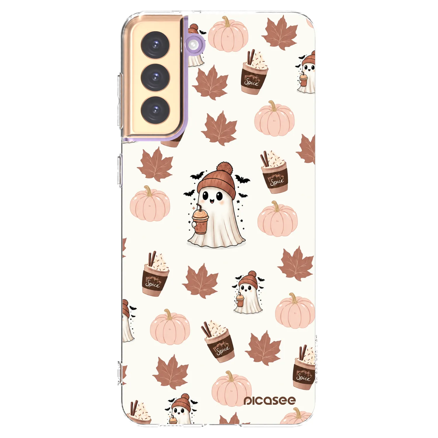 Picasee διαφανής θήκη σιλικόνης Samsung Galaxy S21+ 5G G996F - Pumpkin spice